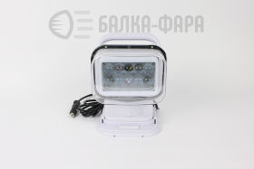 Фара-искатель 12-24V 50W LED с ПДУ белый